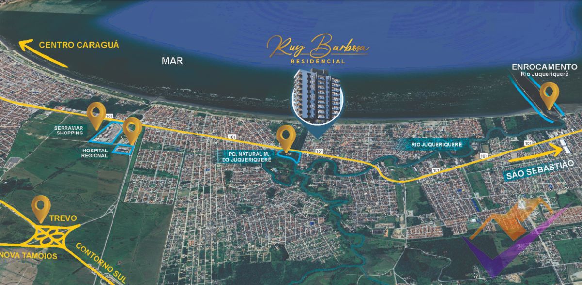 LANÇAMENTO NO PORTO NOVO Ruy Barbosa Residencial, 350 metros da praia.