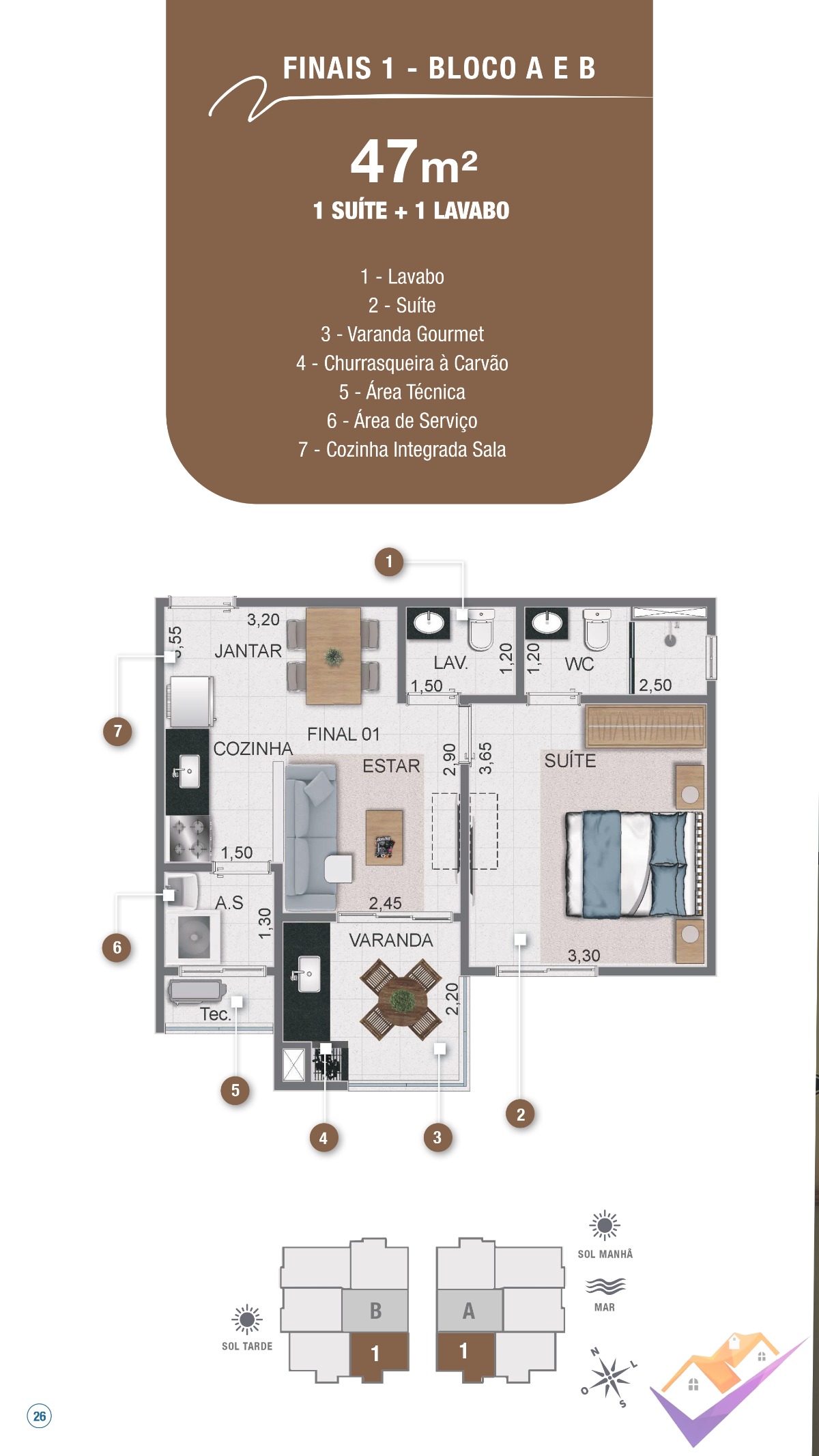Apartamento, 1 quarto, 50 m² - Foto 24