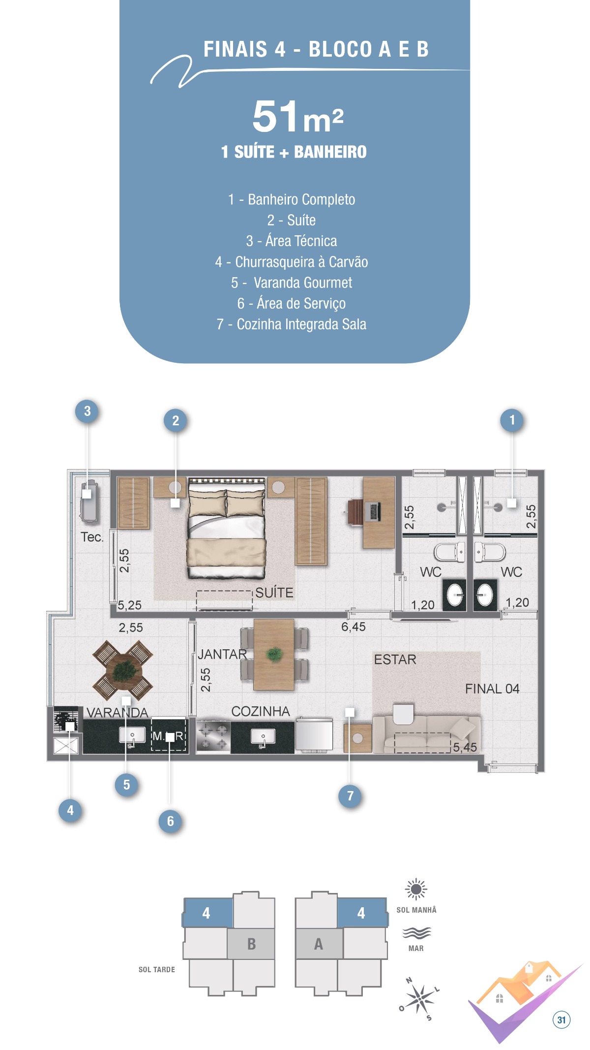 Apartamento, 1 quarto, 50 m² - Foto 29