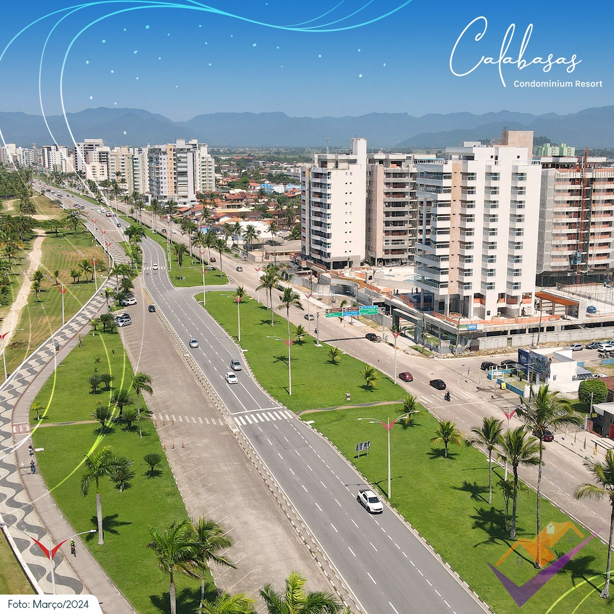 Calabasas Condominium Resort, Apartamento Alto Padrão, frente a praia do Indáia, Caraguatatuba/SP