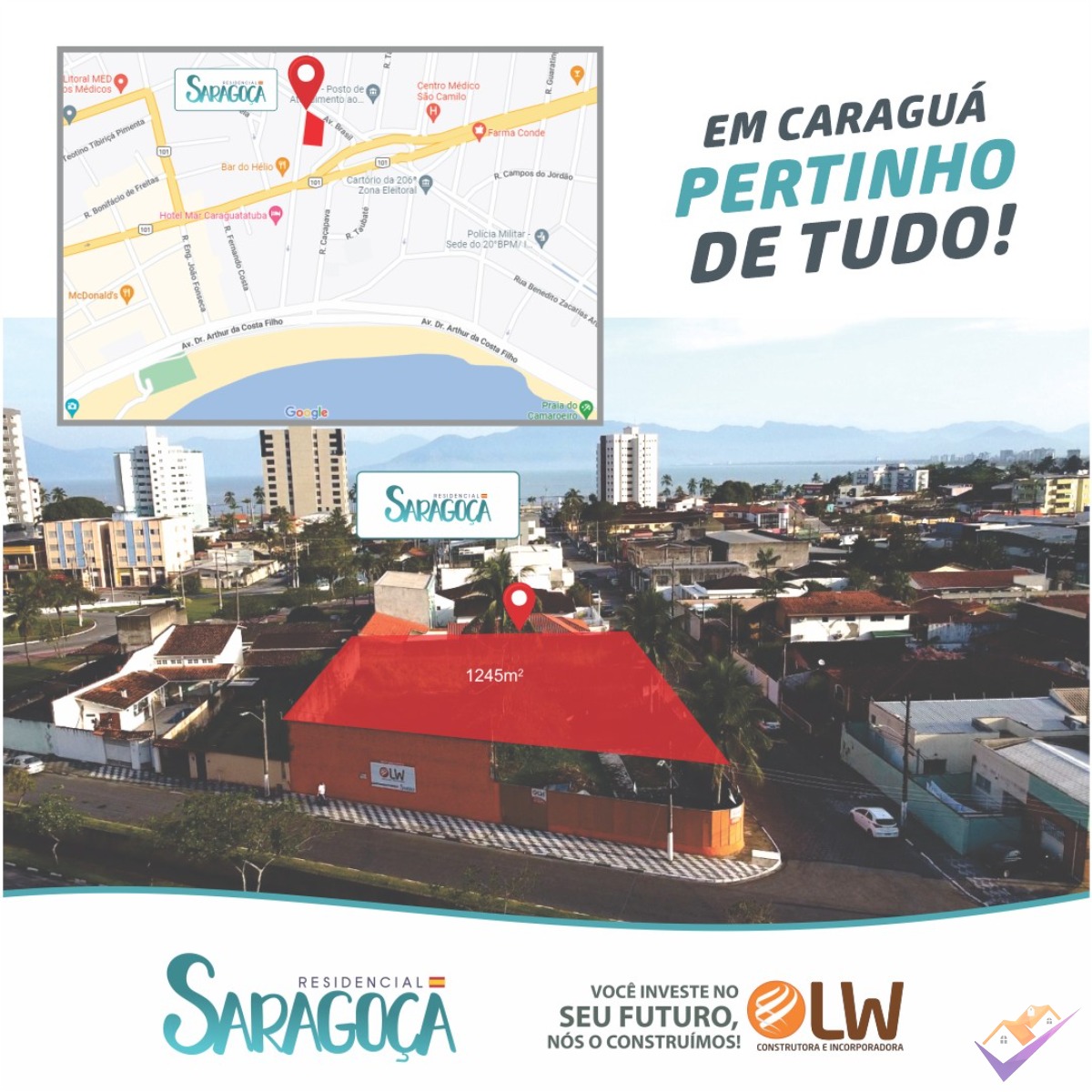 Unidade promocional com 3 dormitórios, sendo 2 suítes. Residencial saragoça.